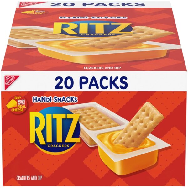 Handi-Snacks RITZ Crackers 'N Cheesy Dip Snack Packs, 20